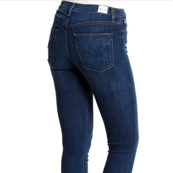 Hudson Natalie Super Skinny Jeans Womens 29 Denim Pockets Blue Medium Wash Zip - Picture 2 of 12